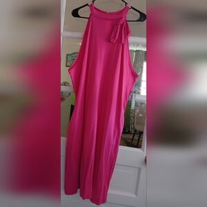 New York & Company Vibrant Pink Dress